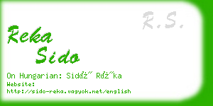 reka sido business card